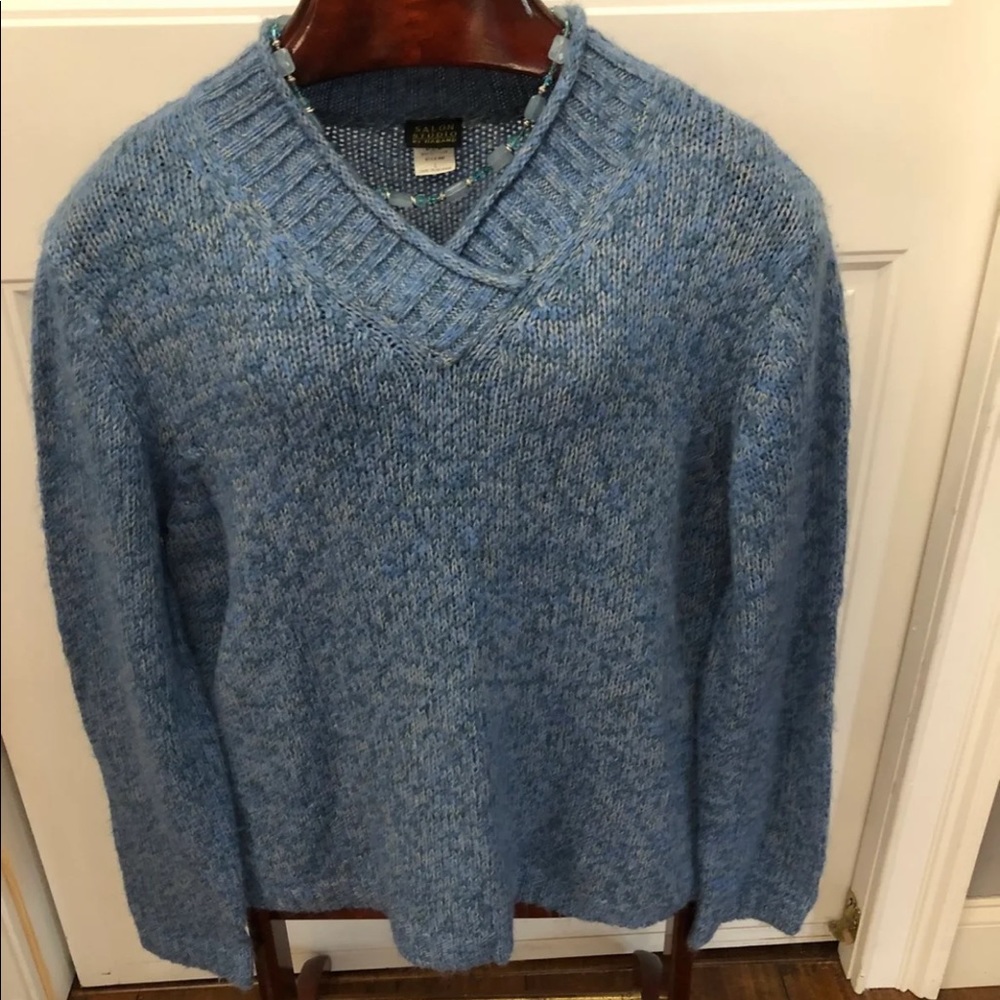 Soft blue sweater